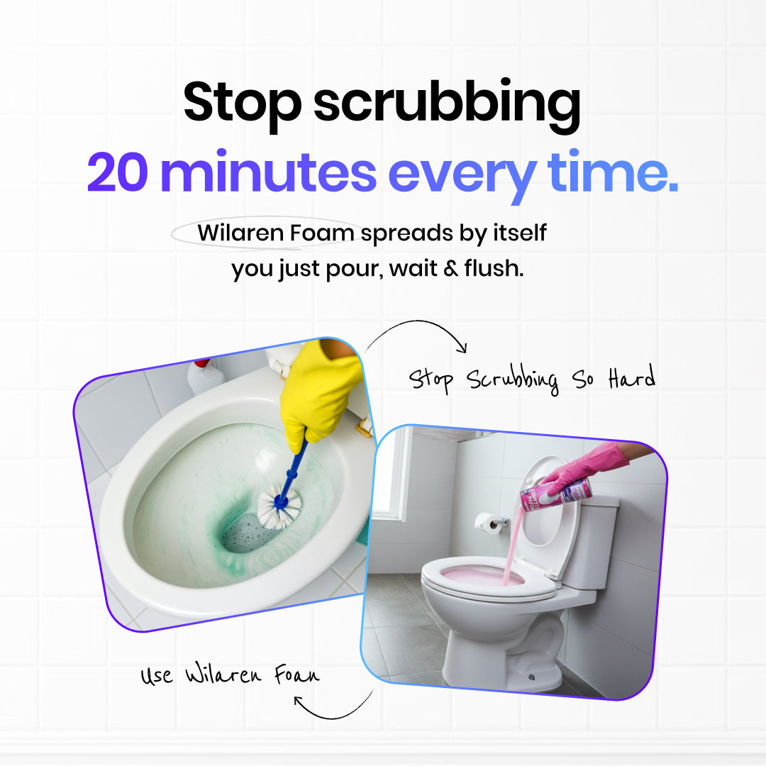 Toilet Foam Cleaner – Combo Pack (Strawberry + Blueberry)