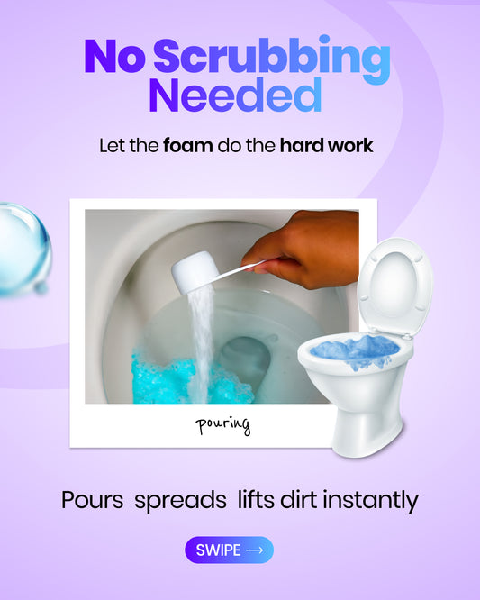 Toilet Foam Cleaner – 5-Minute Self-Foaming Bathroom Cleaner (Strawberry & Blueberry)