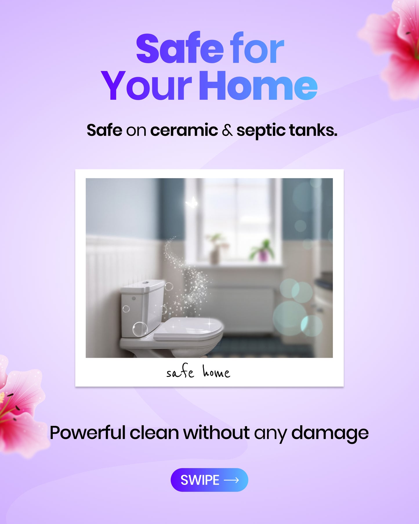 Toilet Foam Cleaner – 5-Minute Self-Foaming Bathroom Cleaner (Strawberry & Blueberry)